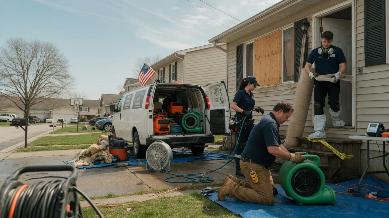 Water Damage Restoration in Kincaid, KS near me